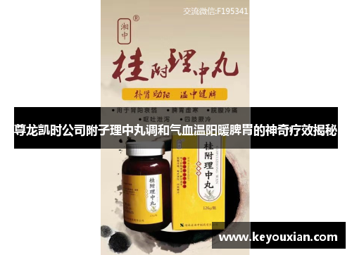 尊龙凯时公司附子理中丸调和气血温阳暖脾胃的神奇疗效揭秘